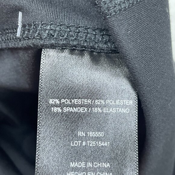 32 Degrees Cool Women’s Cropped Leggings XL Black Polyester a1565 - Picture 6 of 7